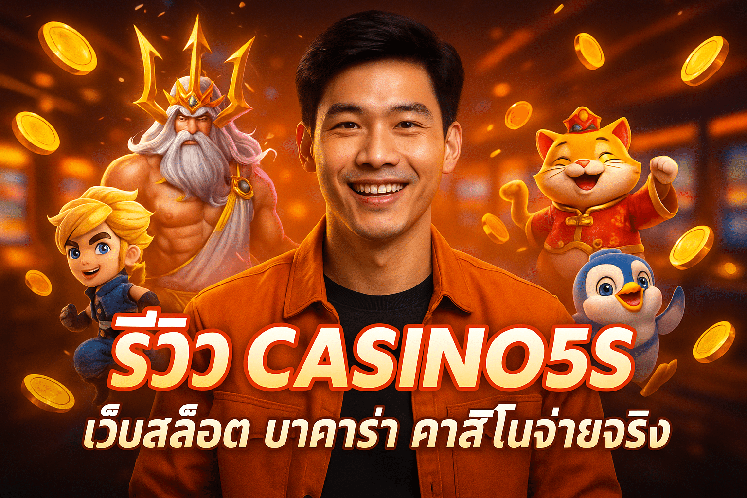 รีวิว CASINO5S เว็บสล็อต บาคาร่า คาสิโนจ่ายจริง