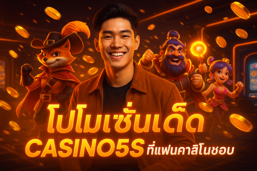 โปรโมชั่นเด็ด CASINO5S ที่แฟนคาสิโนชอบ