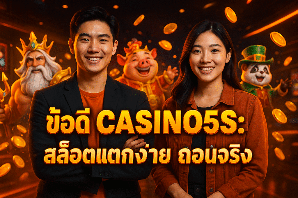 ข้อดี CASINO5S สล็อตแตกง่าย ถอนจริง